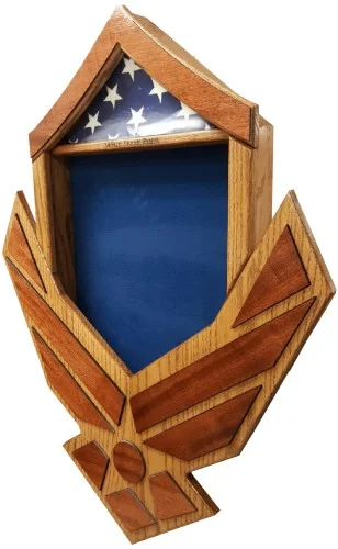 Air Force MSgt Wing Shadow Box — Texas Trophies